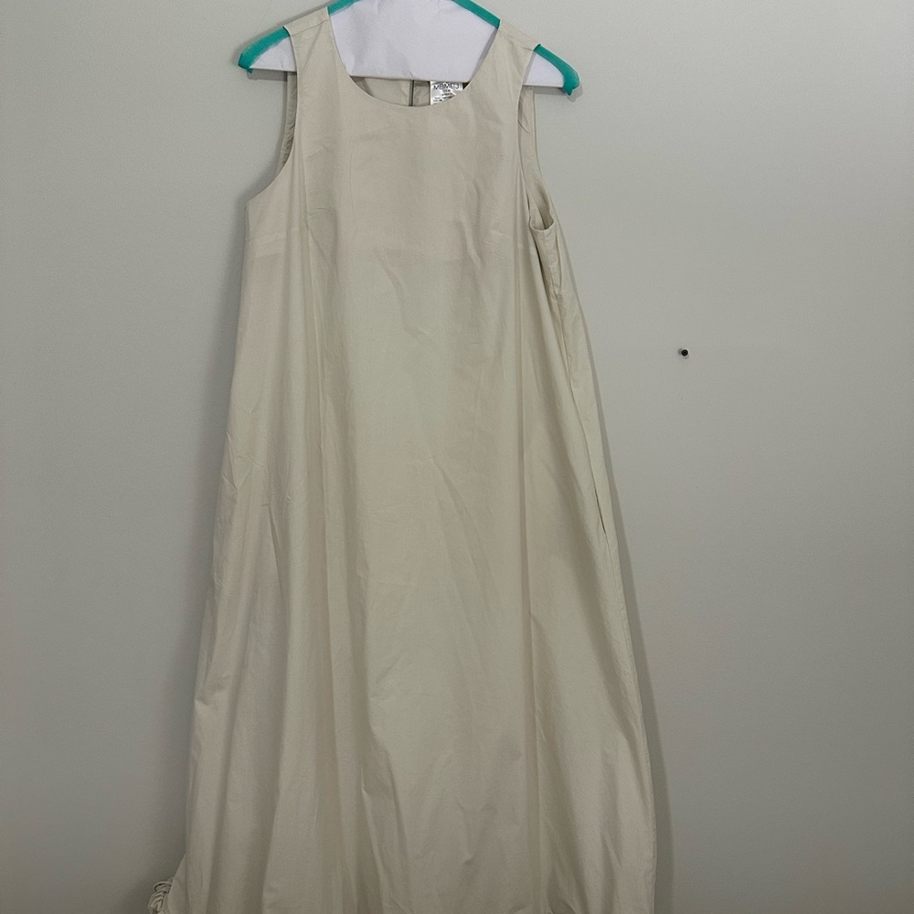 MEIMEIJ Cream Sleeveless Maxi Dress